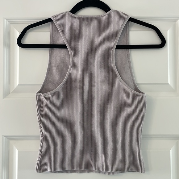 Aritzia Babaton Cropped Racer Sculpt Tank - Picture 3 of 6